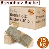 Flameup - Brennholz Kaminholz Holz 5 - 500 kg Für Ofen und Kamin Kaminofen Feuerschale Grill Buche Feuerholz Buchenholz Holzscheite Wood 30 cm