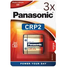 Panasonic 3x Panasonic CR-P2 6V 1400mAh Photo Batterie Lithium