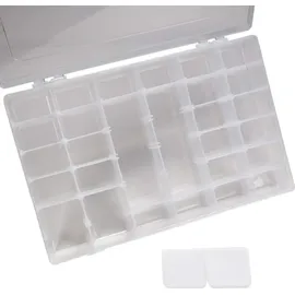 Workplus 2er Set Kleinteilemagazin Sortimentskasten mit je 36 Fächern verstellbar)