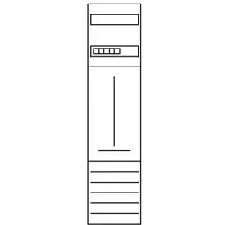 1St. Eaton 259198, ZSD-Z17A1239 Zählerfeld, 1-feldrig, vorbereitet