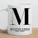 Abschiedsgeschenk Kollegen Tasse mit Namen Kleinigkeit zum Abschied personalisierte Tasse Jobwechsel Rente Ruhestand Kollegin Tasse Arbeit lustige Tasse Keramik Kaffetasse