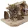 krippenursel Wundervolle Weihnachtskrippe Kainsbach inkl. 12-tlg. Krippenfiguren Set K 650-9, Maße: ca. 58 x 25 x 25 cm - Braun