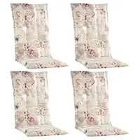 GO-DE Gartenstuhlauflage 120 x 50 x 5 cm beige 4-tlg.