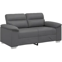 vidaXL 2-Sitzer-Sofa Grau 120 cm Kunstleder