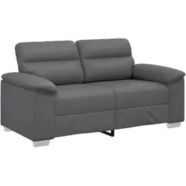 vidaXL 2-Sitzer-Sofa Grau 120 cm Kunstleder