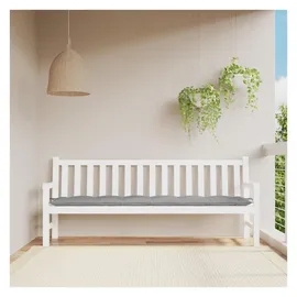 vidaXL Bankauflage 200 x 50 x 7 cm grau 1 St.