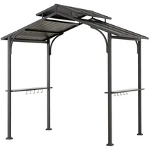 Sunjoy Stahl-Grill Gazebo Ecrins 153 cm x 242 cm Braun