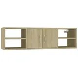 vidaXL Wandregal Sonoma-Eiche 102x30x29 cm Holzwerkstoff