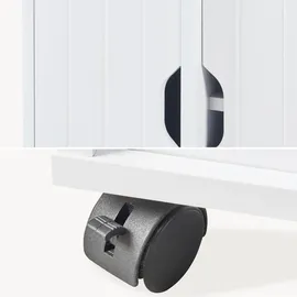 [en.casa] Fadeskimma Beistellschrank 69,5 x 71,5 x 20 cm Weiß