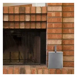 Relaxdays Ascheeimer mit Schaufel Stahl 35,5 x 23 x 9 cm Silber