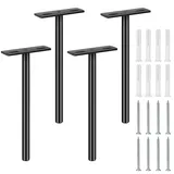 4 Stück Regalbodenträger Schwebende, Regalhalterungen, Regalträger Wandregal Tablarträger, Schwerlast Unsichtbar Bodenträger FachbodenTräger Verdeckt für Wandmontage (15.4X6CM)