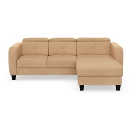 sit&more Ecksofa Belluci L-Form Federkern 3-Sitzer Beige