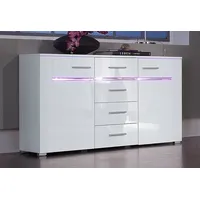 Höltkemeyer Sideboard »Flame«, Breite 130 cm weiß