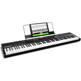 Alesis Recital - E Piano 88 Tasten für Einsteiger mit Halbgewichteten Volle Größe Klavier, Lautsprechern, Fünf Premium-Stimmen, Kopfhörerausgang, Klavier Lektionen-Abo