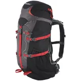 CUBES Husky Rucksack Expedition Scape Rucksack 38 Liter-schwarz mit Rot - Einheitsgröße