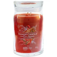 Yankee Candle Sparkling Cinnamon Duftkerze 567 g rot