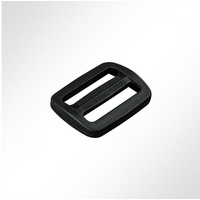 LYSEL® Schieber Stopper Gleiter Regulator Gurtstecker (10-tlg) schwarz 2.5 cm