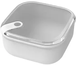 Rotho ELA Frischhaltedose 0,43 Liter, quadratisch 1057001023 , Farbe: mistletoe white