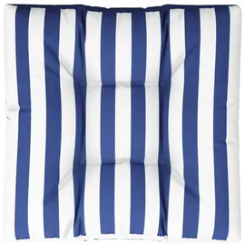 vidaXL Palettenkissen 70 x 70 x 12 cm blau/weiß gestreift 1 St.