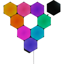 nanoleaf Shapes Ultra Black Hexagons Starter Kit - 9PK