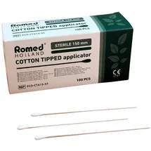 Romed Holland Wattestäbchen 150 mm 100 St.