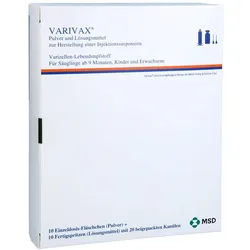 Varivax Fertigspritze ohne Kanüle 10X0,5 ml