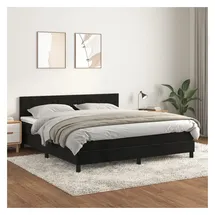 vidaXL Boxspringbett 160 x 200 cm Schwarz