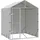 vidaXL Outdoor-Hundezwinger mit Dach 2 x 2 x 2,5 m Stahl Silber