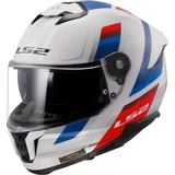 LS2 LS2, Integraler Motorradhelm STREAM II VINTAGE Gloss White Blue Red, XXXL