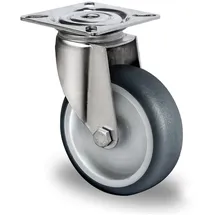 CASCOO Lenkrolle ø 75 mm Serie P2T2 Gleitlager Edelstahl