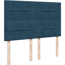 vidaXL Boxspringbett 140 x 200 cm Blau