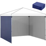 Vallsero Pavillon-Seitenwand,, Dunkelblau, Metall, Freiform, 25x13.5x32 cm, Sonnen- & Sichtschutz, Pavillons & Pergolas, Pavillons