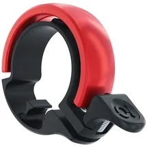 Knog Oi Classic Large Fahrradklingel schwarz/rot 23,8 - 31,8 mm