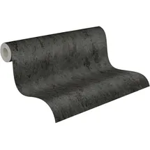 A.S. Création Vliestapete Il Decoro Tapete in Vintage Optik 10,05 m x 0,53 m grau metallic schwarz Made in Germany 326515 32651-5