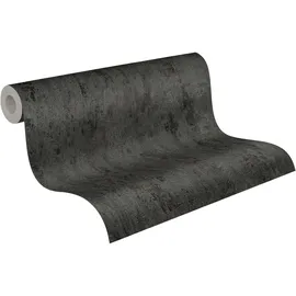A.S. Création Vliestapete Il Decoro Tapete in Vintage Optik 10,05 m x 0,53 m grau metallic schwarz Made in Germany 326515 32651-5