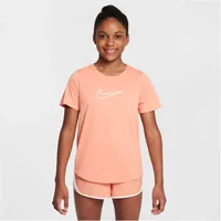 Nike One Fitted Dri-Fit Mädchen rot - apricot agate/white