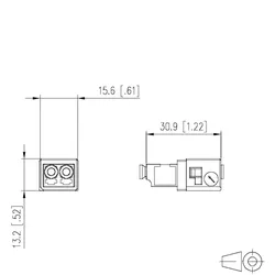 METZ CONNECT OpDAT Industry LC-D SM adapter insert