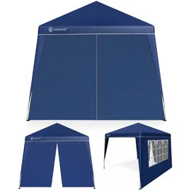 CASARIA Faltpavillon 3 x 3 m inkl. 2 Seitenteile Blau