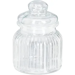 Relaxdays Vorratsgläser 6er Set, 700 ml, Deckel, für Lebensmittel in Küche, Hochzeit Candy Bar Zubehör, luftdicht, klar