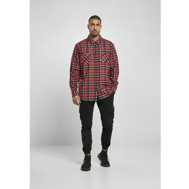URBAN CLASSICS Checked Roots Hemd Red / Black M