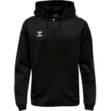 hmlCORE XK Poly Zip Hood Sweat Black/Black L