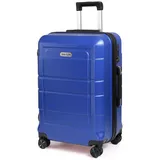 TAN.TOMI Handgepäckkoffer Trolley Hartschalenkoffer Hard Shell Hartschalenkoffer Trolley Koffer, 4 Rollen, Reisekoffer Reisekofferset Gepäck mit Zahlenschloss blau 66 cm