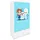 raumhirsch furniture Kinderkleiderschrank 90 x 175 x 52 cm Holzwerkstoff weiß
