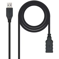NANOCABLE 10.01.0903-BK - USB 3.0 Verlängerungskabel, Typ A/M-A/H, männlich-weiblich, schwarz, 3.0 mts