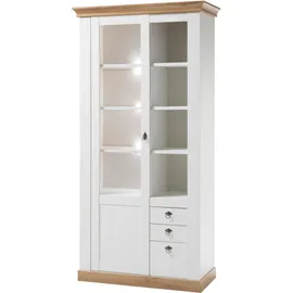 Home Affaire Vitrine Cremona 102 x 44 x 204 cm Weiß