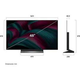 LG OLED48C57LA 48" 4K OLED evo AI Smart TV C5