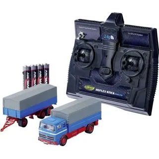 Carson Modellsport 500504157 MB 1620 Plane mit Anhänger 1:87 RC Modellauto Elektro LKW inkl. Akku,
