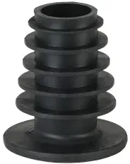 Kunststoff-Lamellen-Dauerkorken, schwarz 7686L , 1 Stück, für 0,7–1,0 Liter Flaschen
