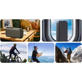 TELESIN Ladegerät+Powerbank für GoPro Hero 12/11/10/9 GP-PB-001 - Grau