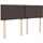 vidaXL Boxspringbett mit Matratze Dunkelbraun 140x200 cm Stoff